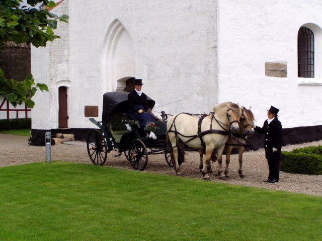 Hestevogn til bryllupskørsel